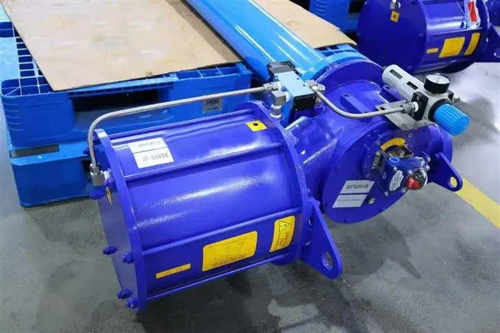 Válvula borboleta pneumática de ferro dúctil